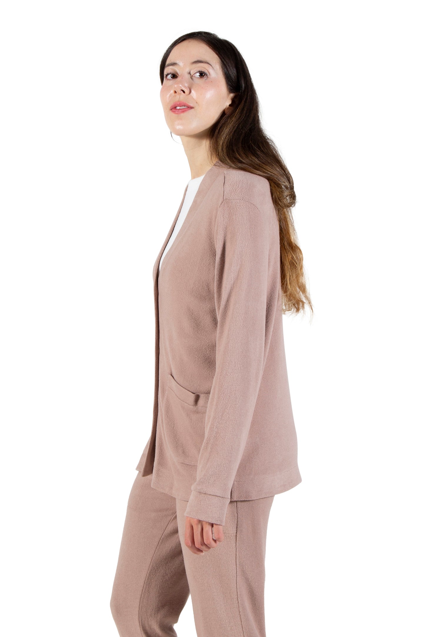 Comfort Luxe Collection Cozy Knit Button Front Jacket