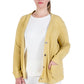 Plus Size Comfort Collection Luxe Cozy Knit Button Front Jacket