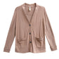 Plus Size Comfort Collection Luxe Cozy Knit Button Front Jacket