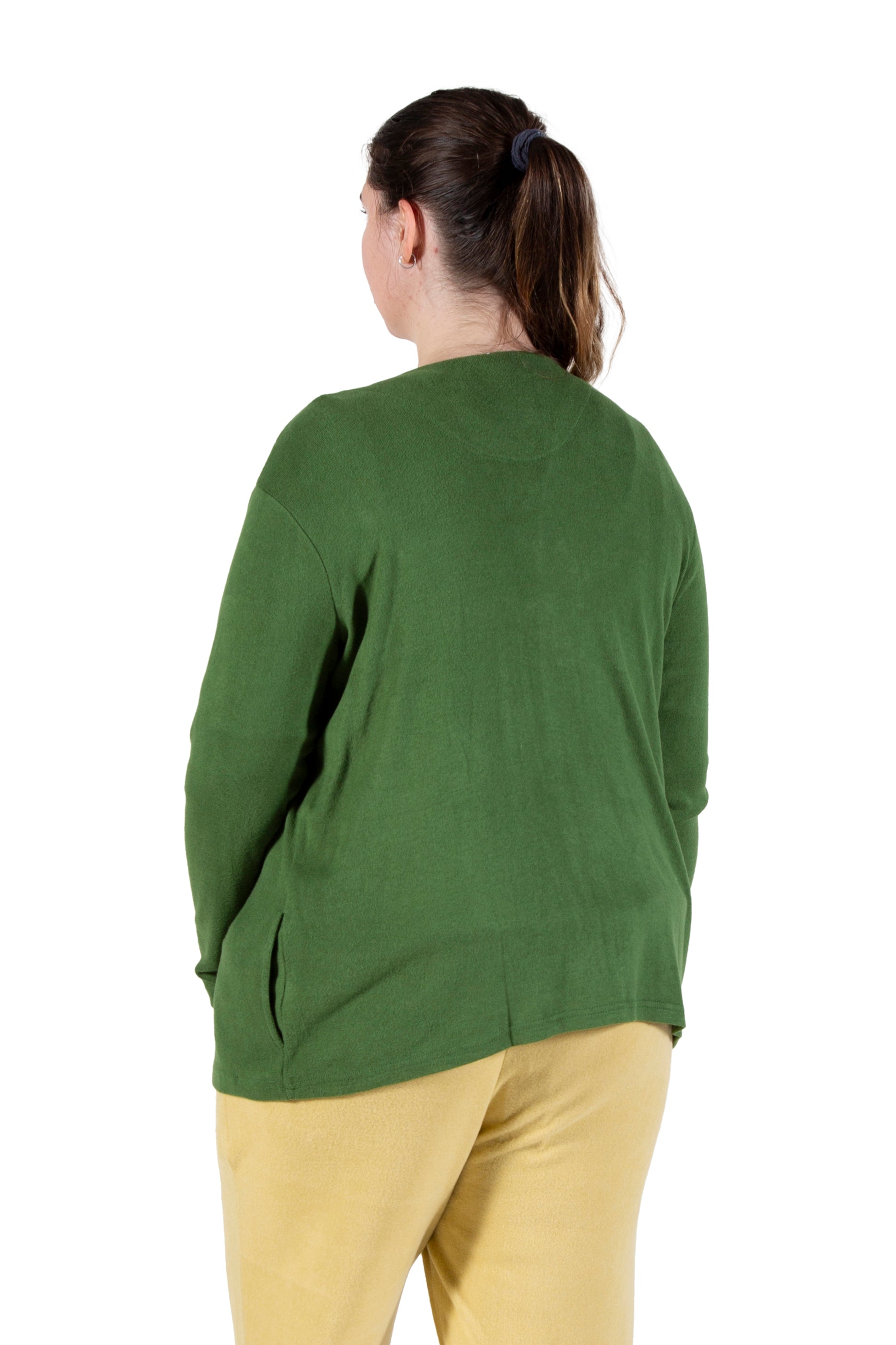 Plus Size Comfort Luxe Collection Cozy Knit Open Cardigan - La Cera