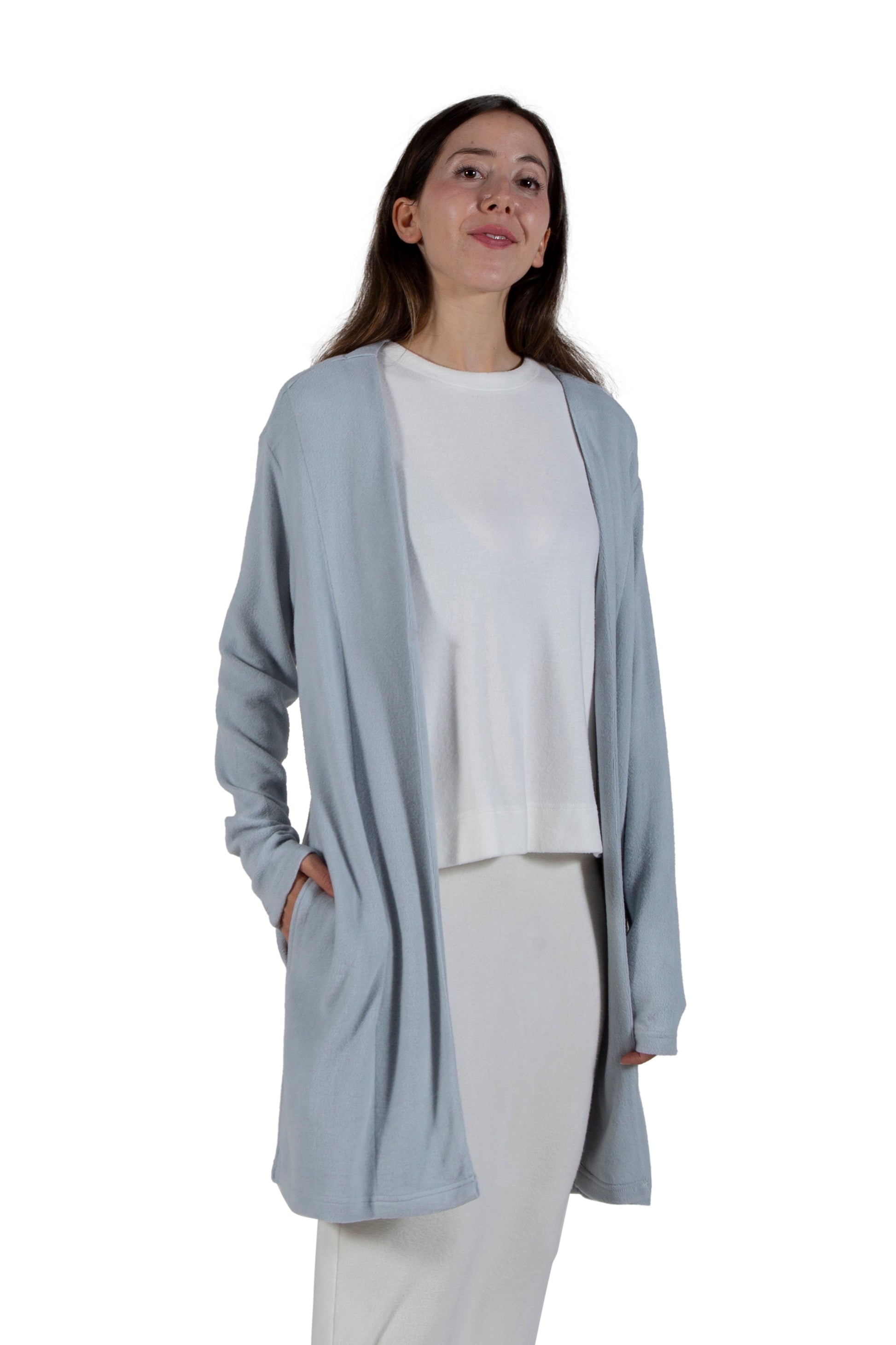 Comfort Luxe Collection Cozy Knit Knee Length Cardigan - La Cera