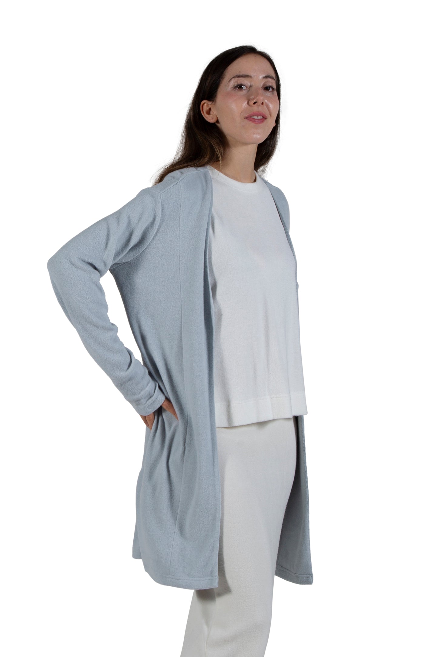 Comfort Luxe Collection Cozy Knit Knee Length Cardigan - La Cera