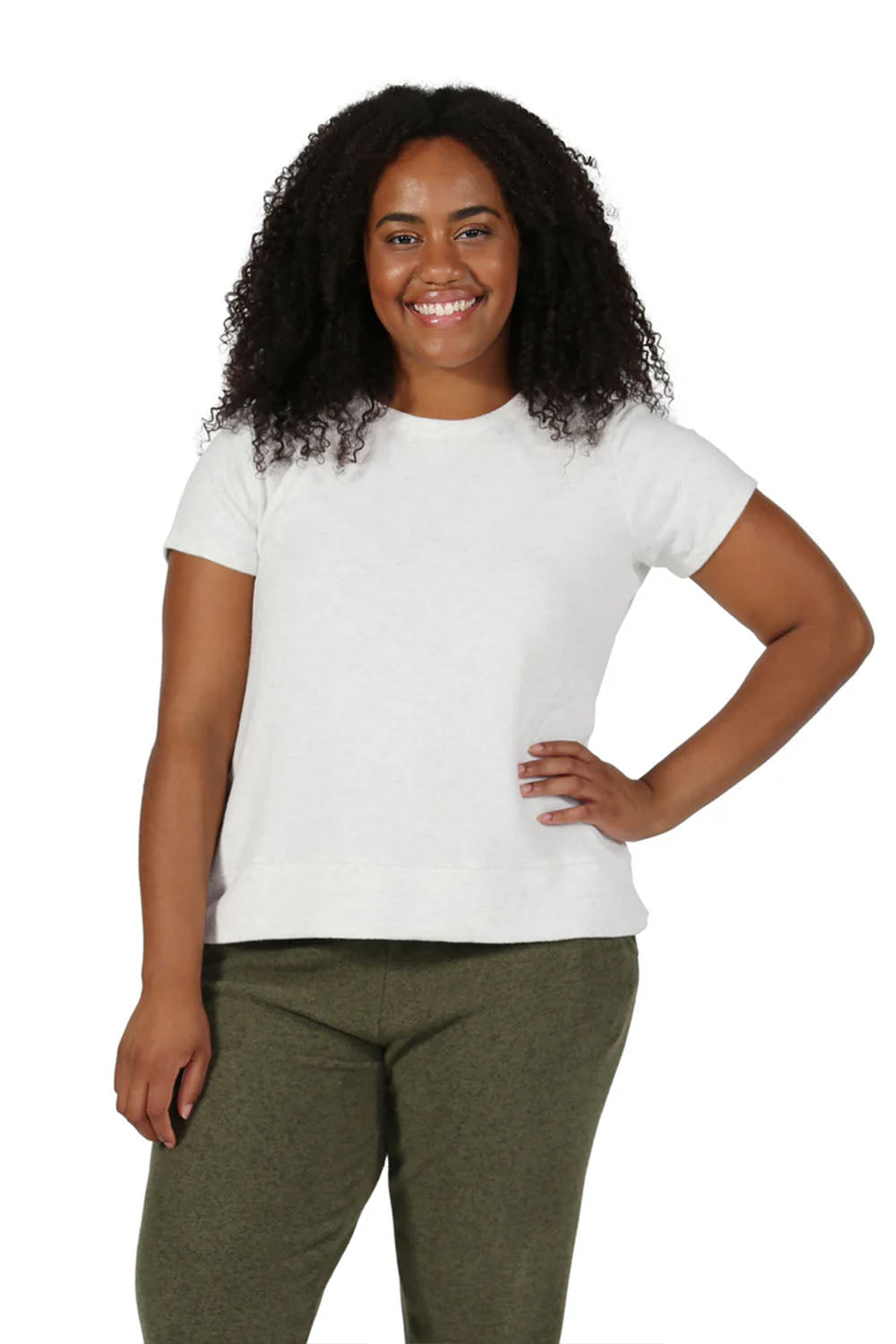 The Comfort Collection Cap Sleeve Plus Size Tee - La Cera