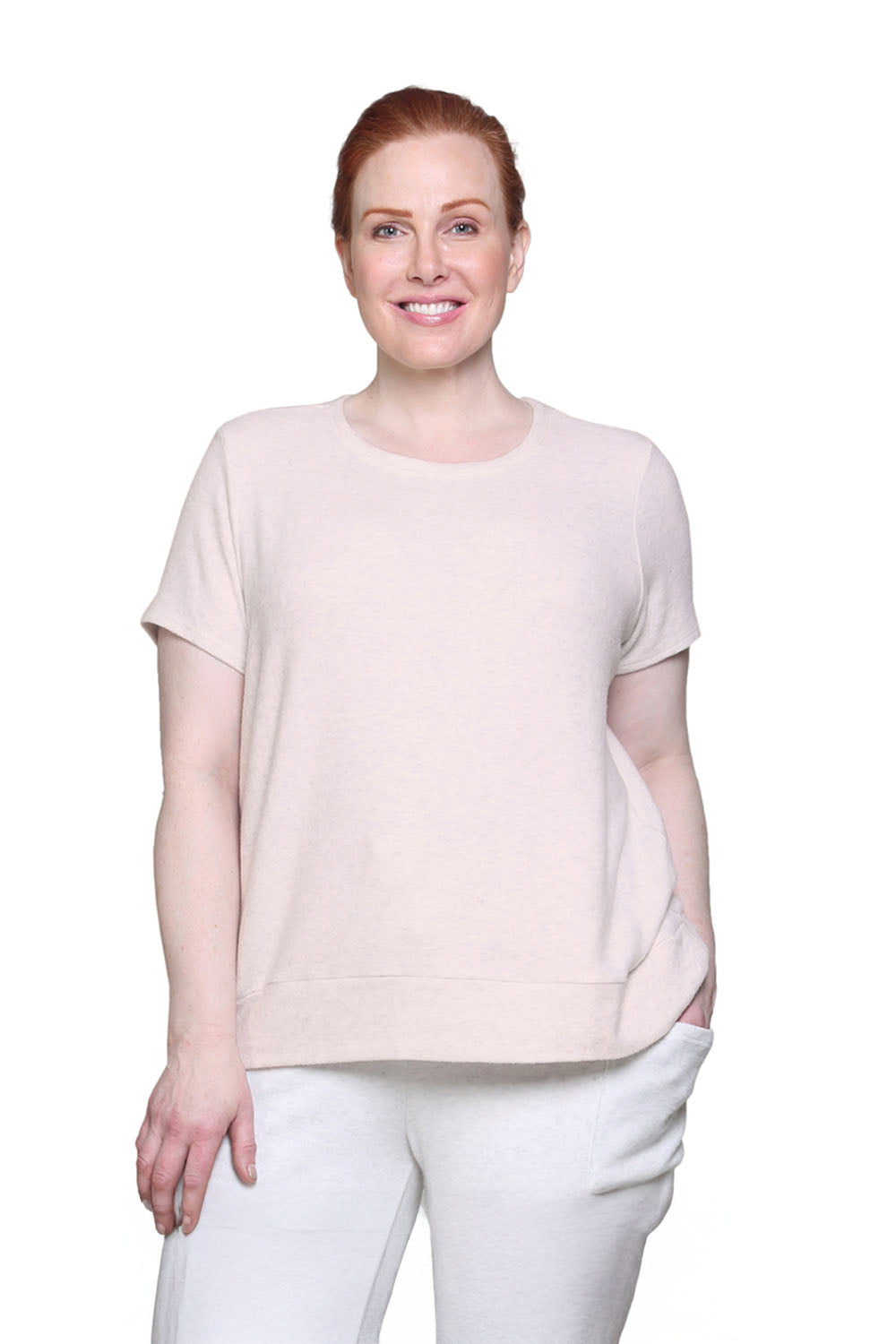 The Comfort Collection Cap Sleeve Plus Size Tee - La Cera