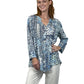 La Cera Patchwork Paisley Release Pleat Tunic