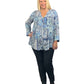 La Cera Plus Patchwork Paisley Rayon Tunic
