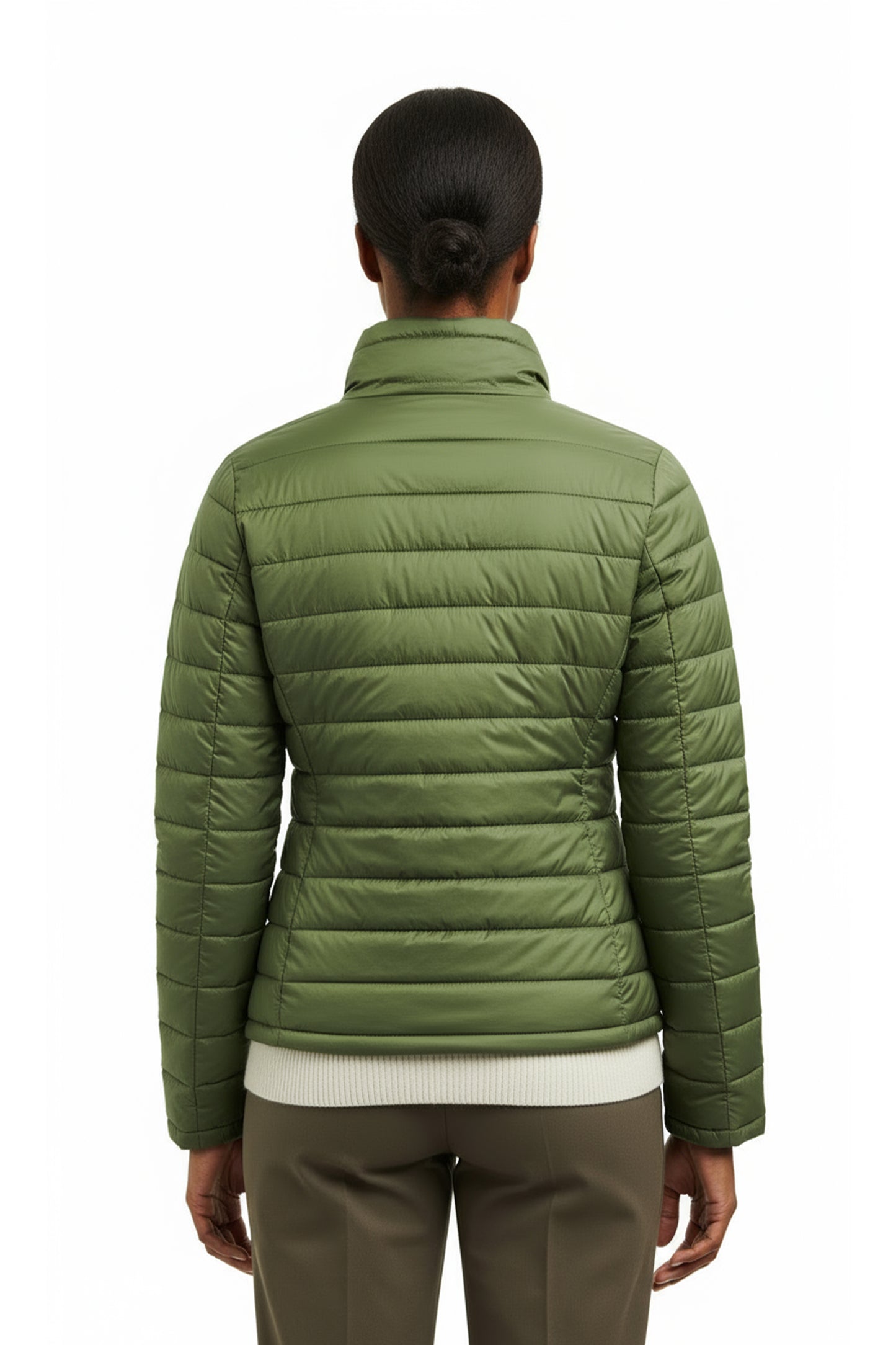 La Cera Quilted Nylon Puffer Jacket