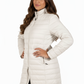 La Cera Lightweight Quilted Puffer Coat