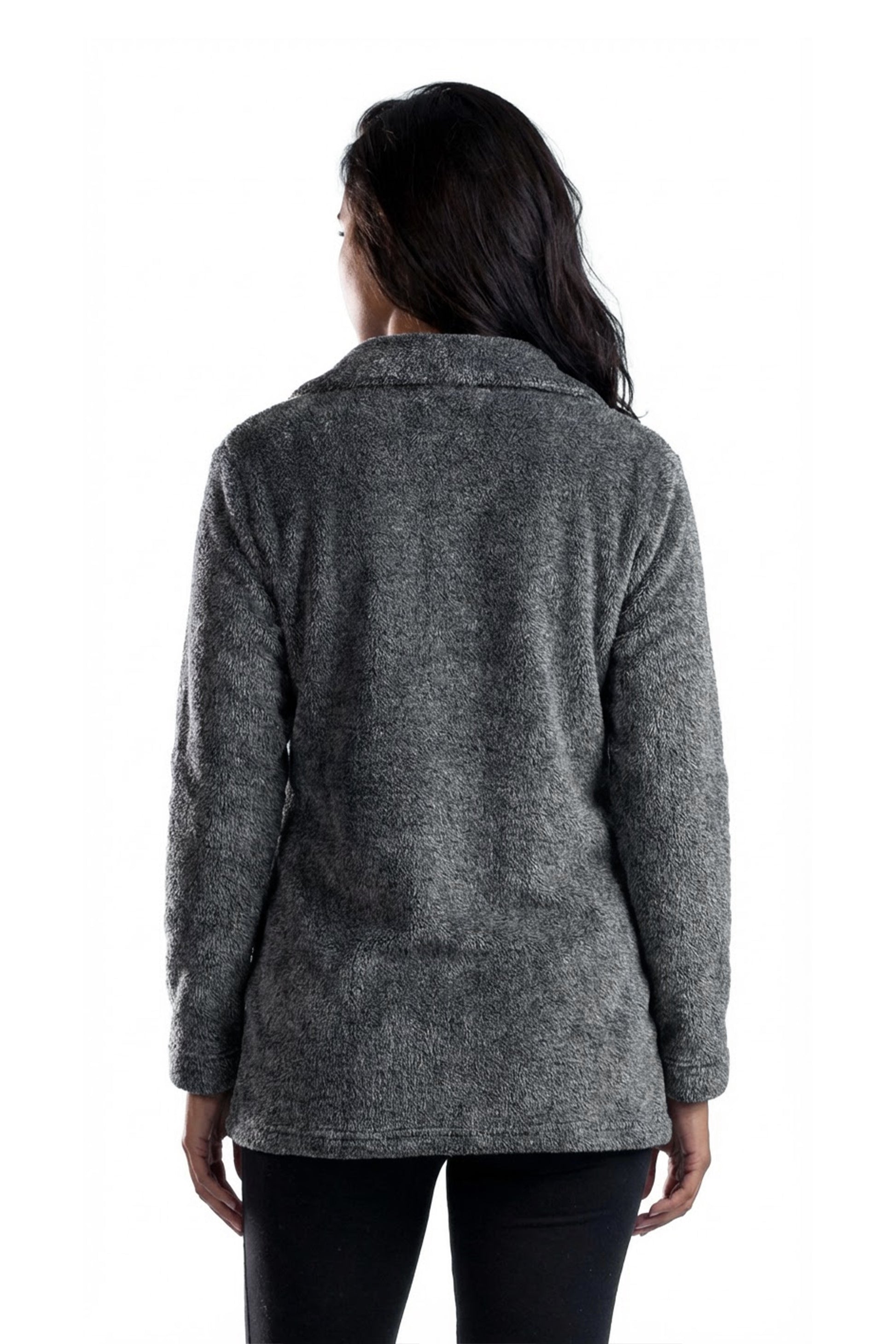 La Cera Heather Fleece Jacket - La Cera