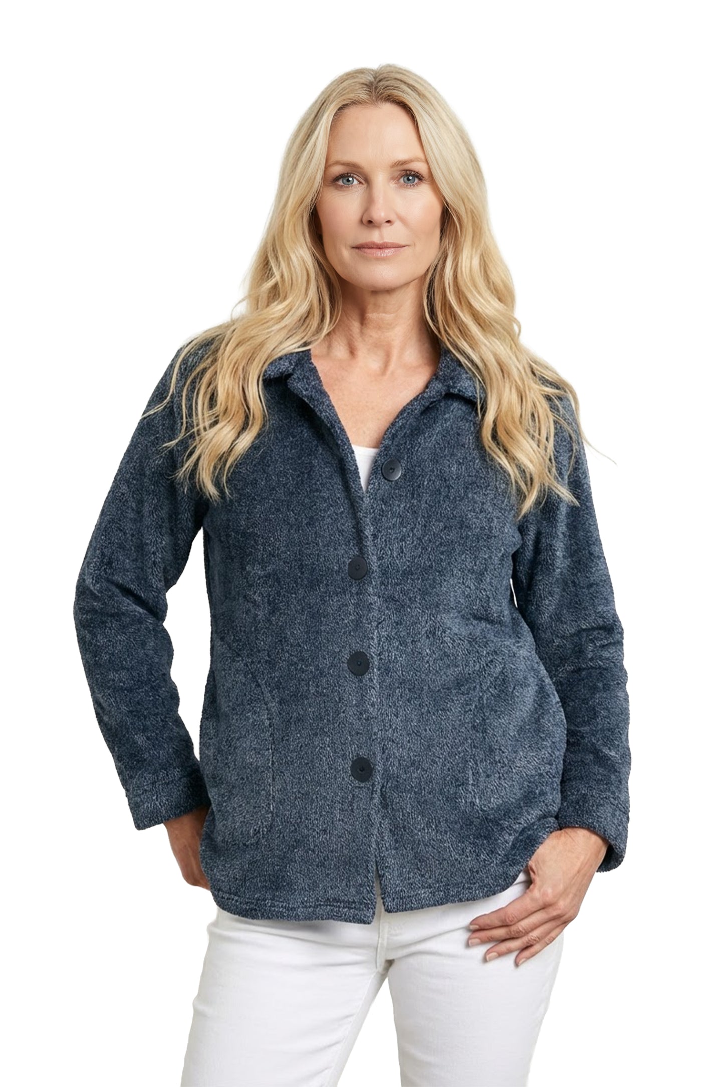 La Cera Heather Fleece Jacket - La Cera