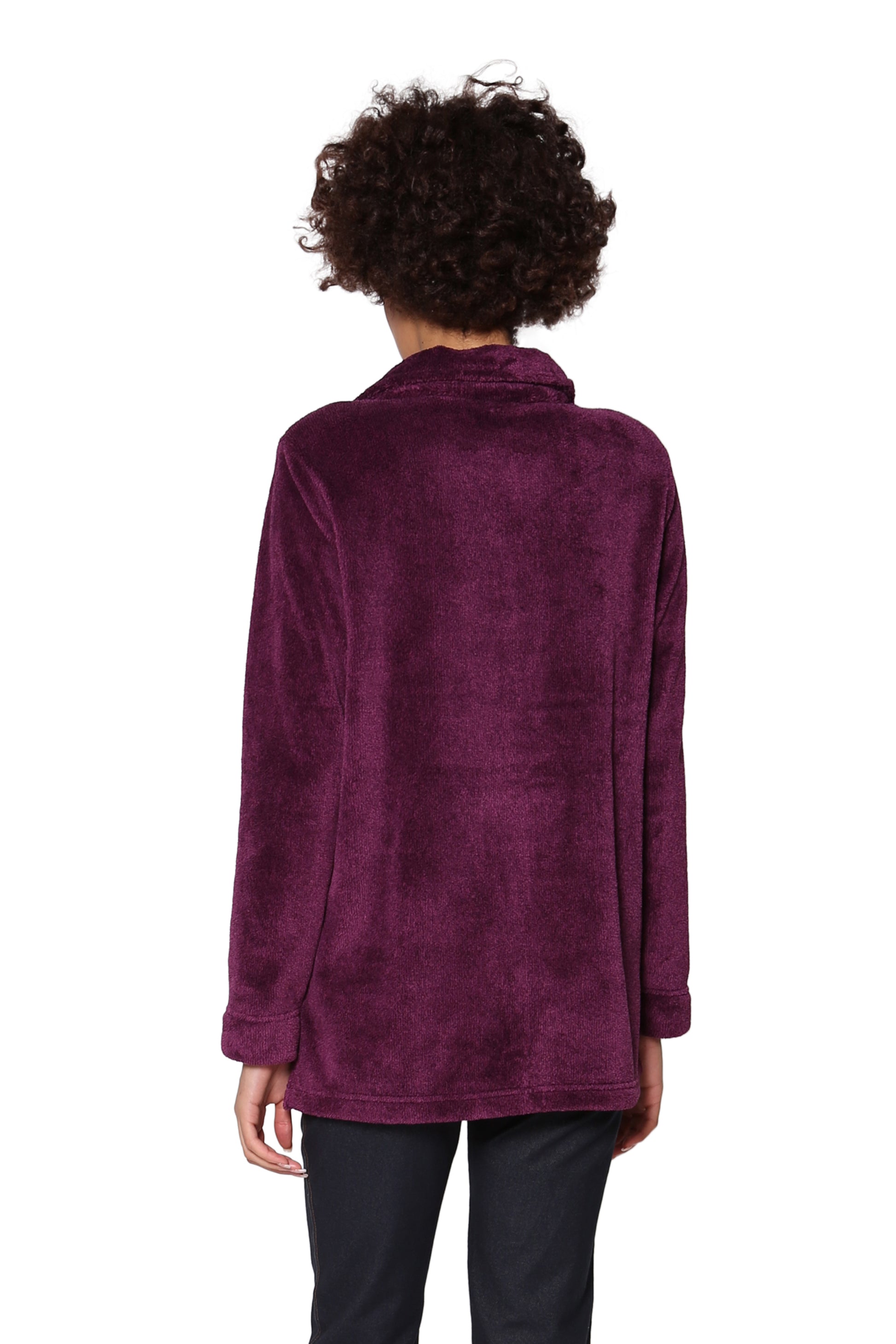 La Cera Heather Fleece Jacket - La Cera