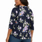 La Cera Plus Size Pleat Front Top - La Cera