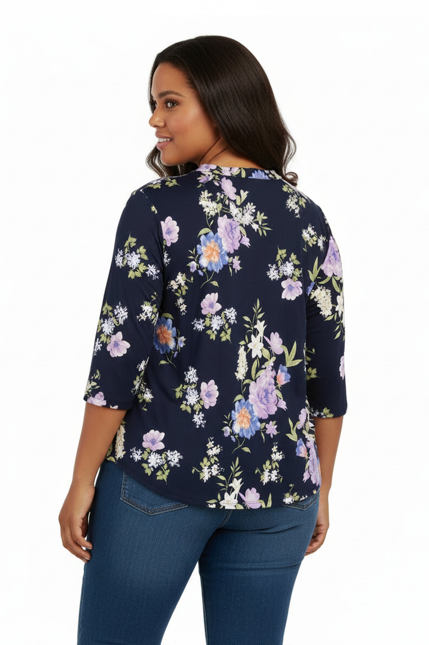 La Cera Plus Size Pleat Front Top - La Cera
