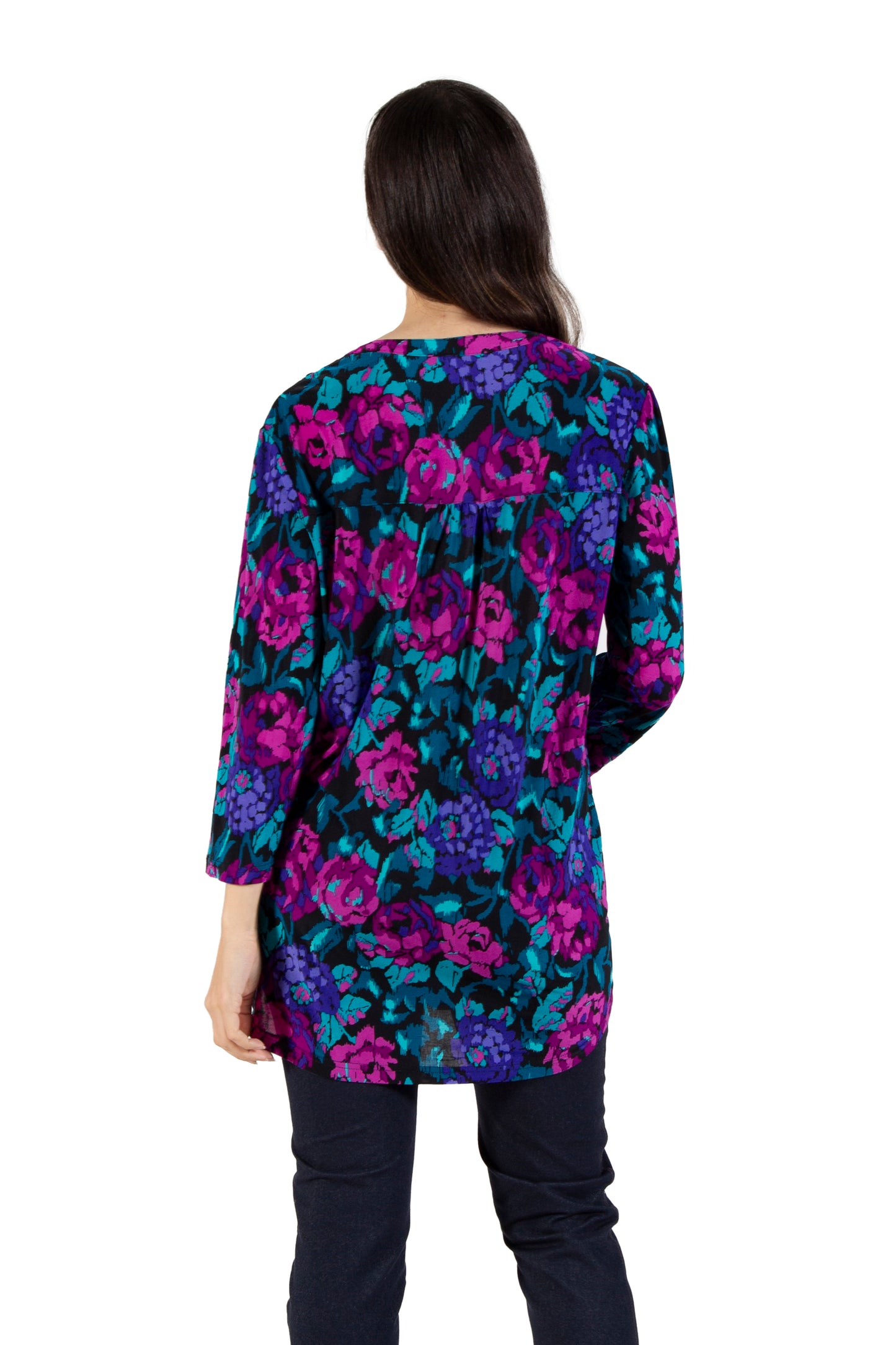 La Cera Pleat Front Tunic