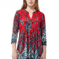 La Cera Pleat Front Tunic - La Cera
