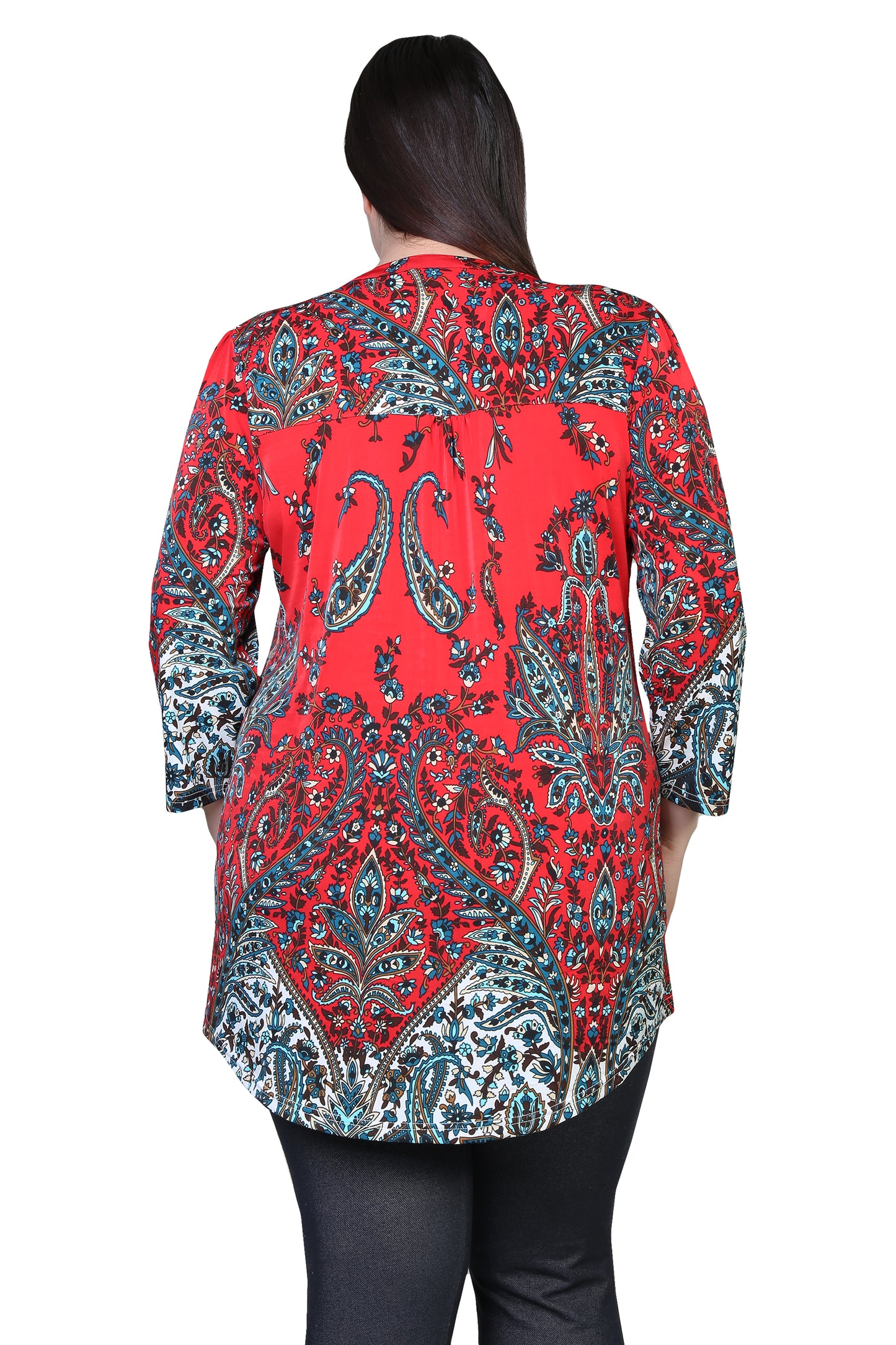 La Cera Pleat Front Tunic - La Cera