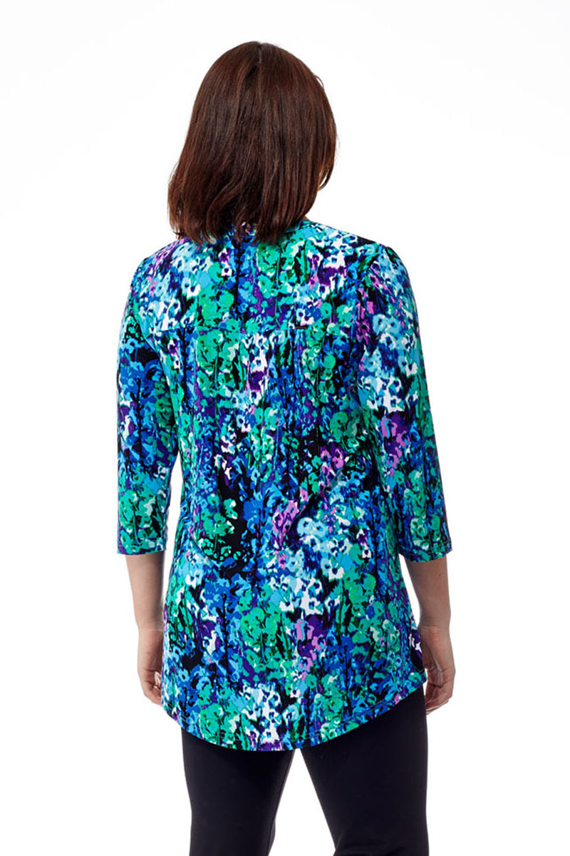 La Cera Pleat Front Tunic