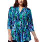 La Cera Pleat Front Tunic