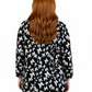 La Cera Plus Butterfly Print Pleat Front Tunic