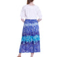 La Cera Crinkle Voile Reversible Skirt