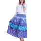 La Cera Crinkle Voile Reversible Skirt