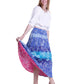 La Cera Crinkle Voile Reversible Skirt