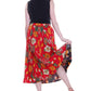 La Cera Crinkle Printed Reversible Skirt