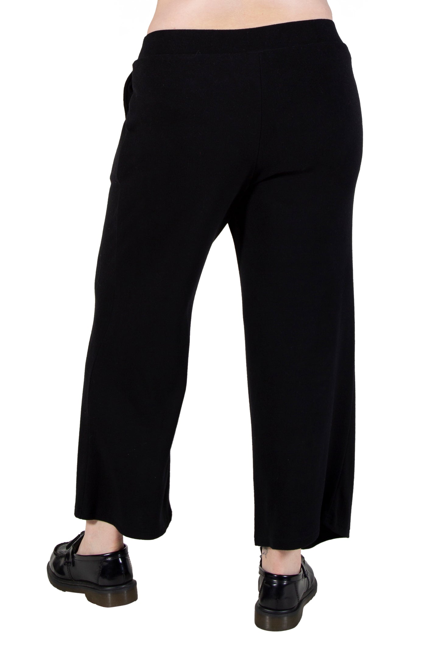 Plus Size Comfort Luxe Collection Cozy Knit Palazzo Pants - La Cera