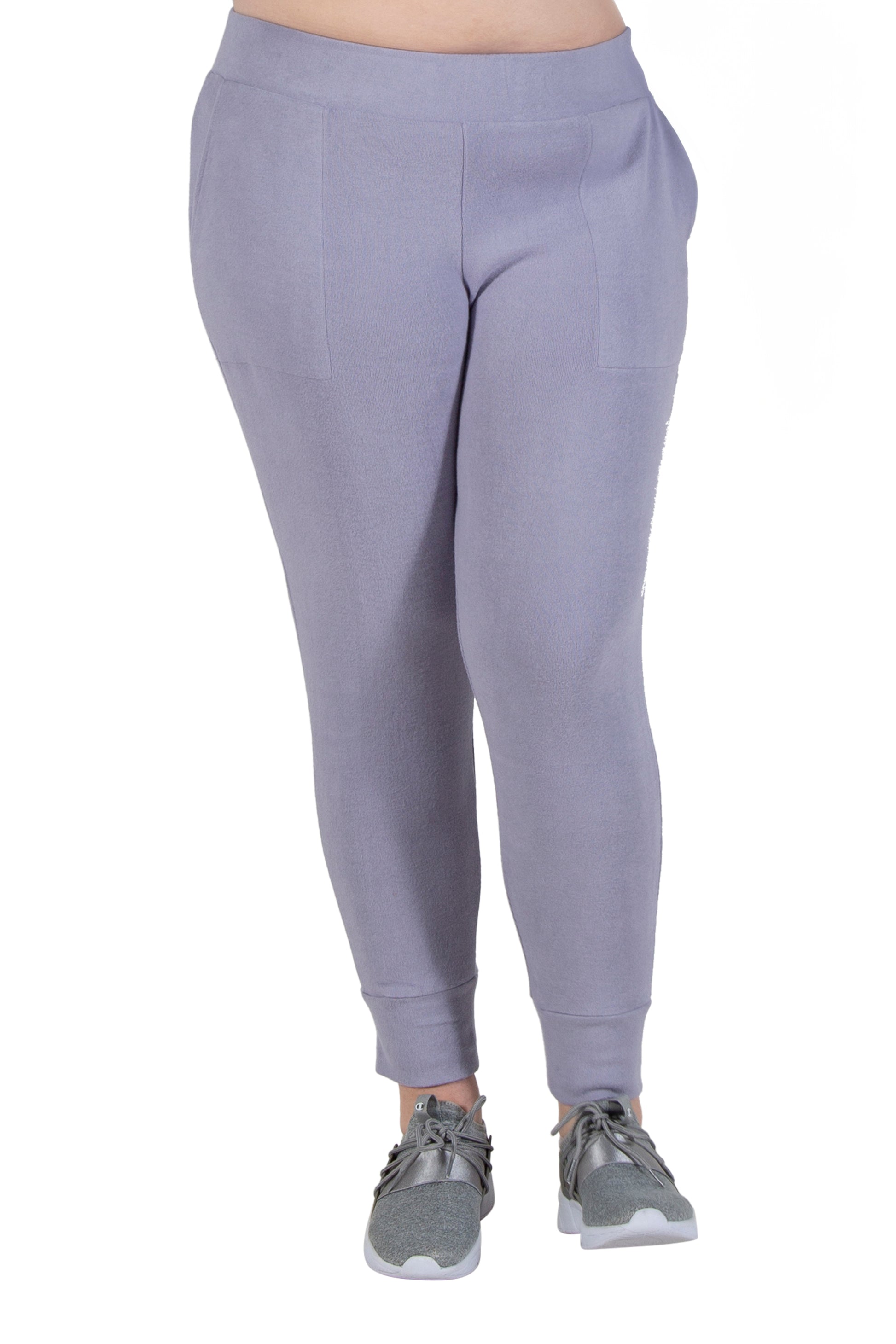 Plus Size Comfort Luxe Collection Cozy Knit Jogger Pants - La Cera