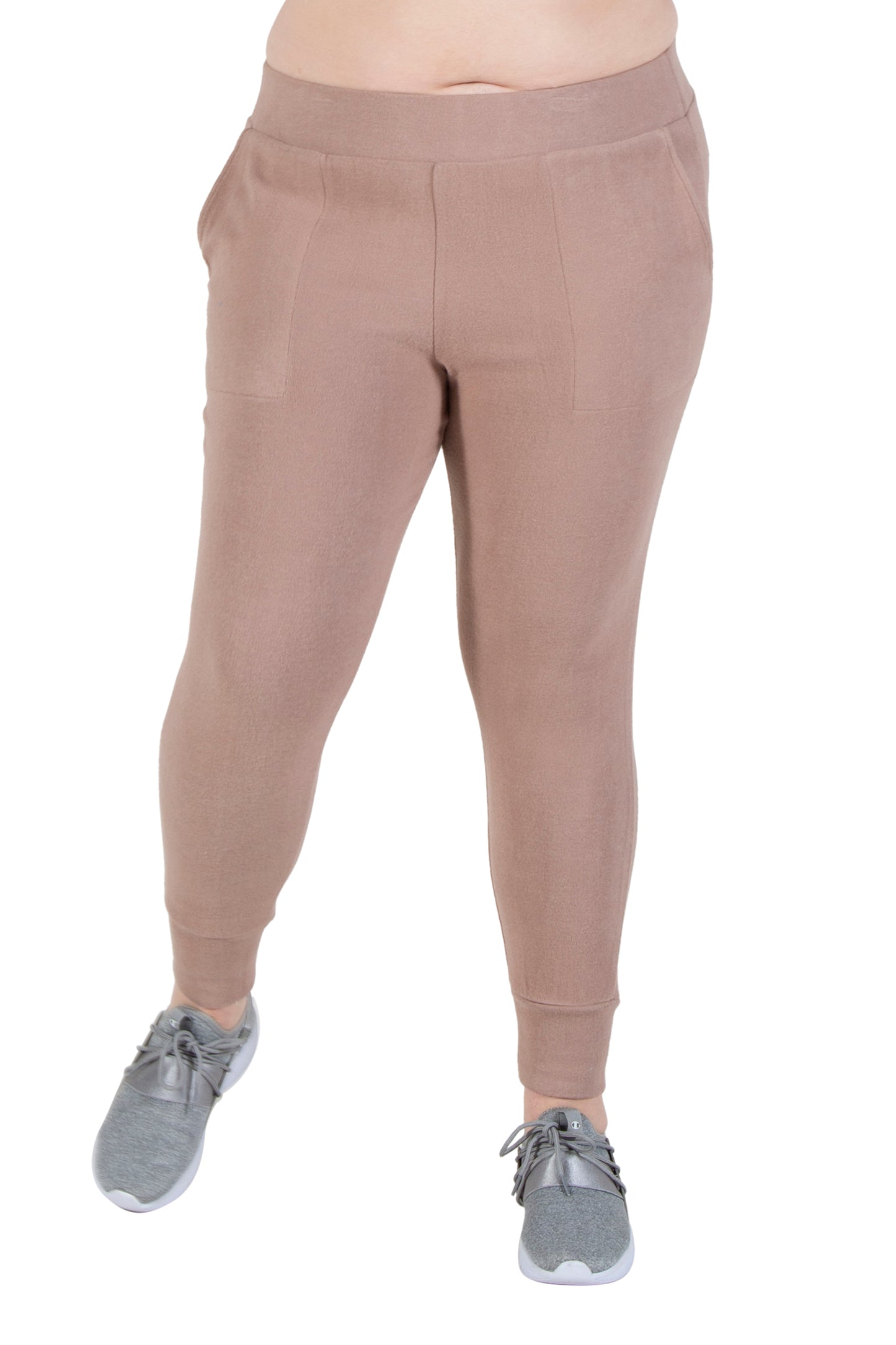 Plus Size Comfort Luxe Collection Cozy Knit Jogger Pants - La Cera