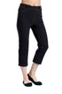 La Cera Stretch Knit Cropped Pant - La Cera