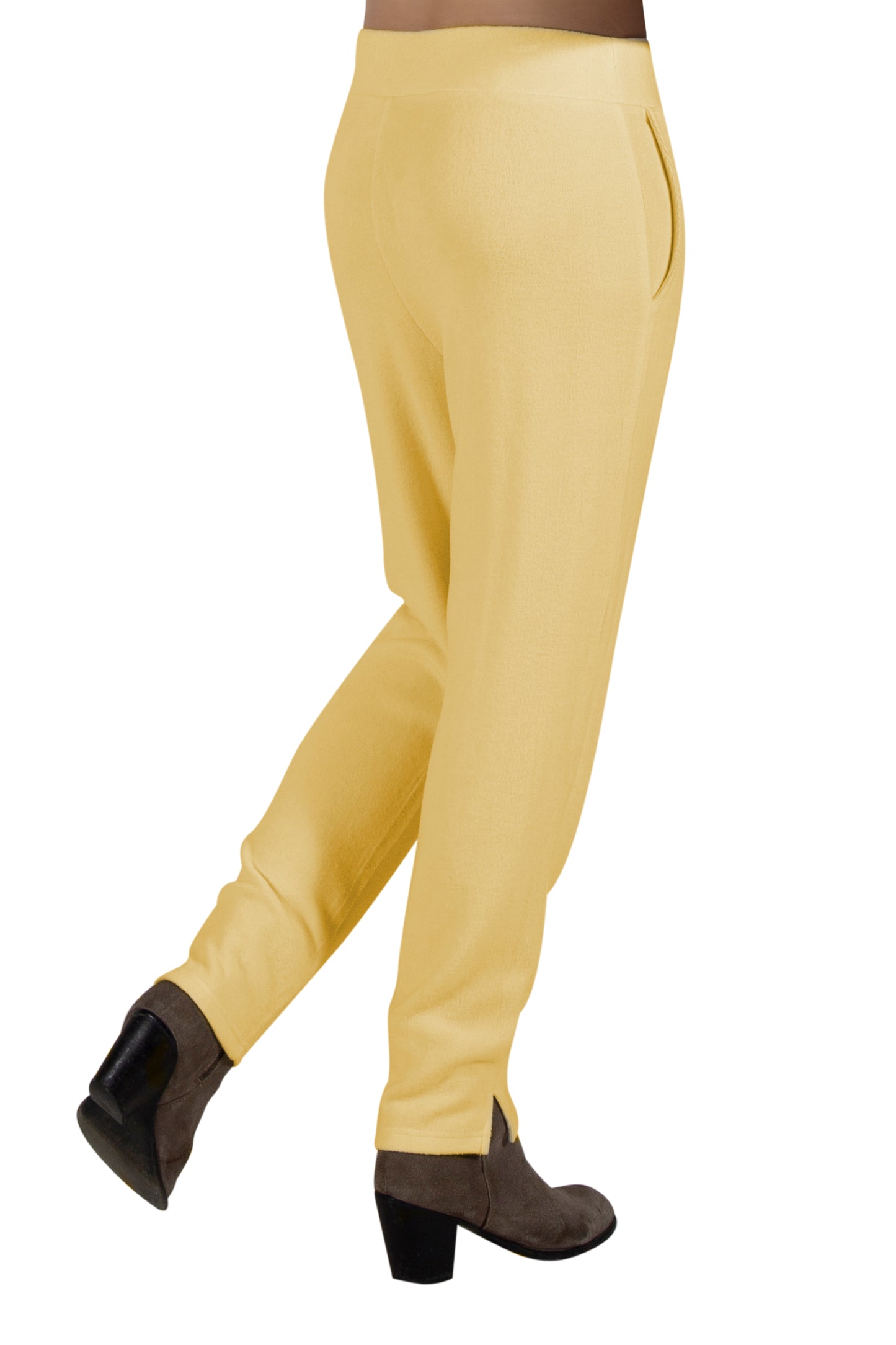 Comfort Luxe Collection Cozy Knit Pleated Pants - La Cera