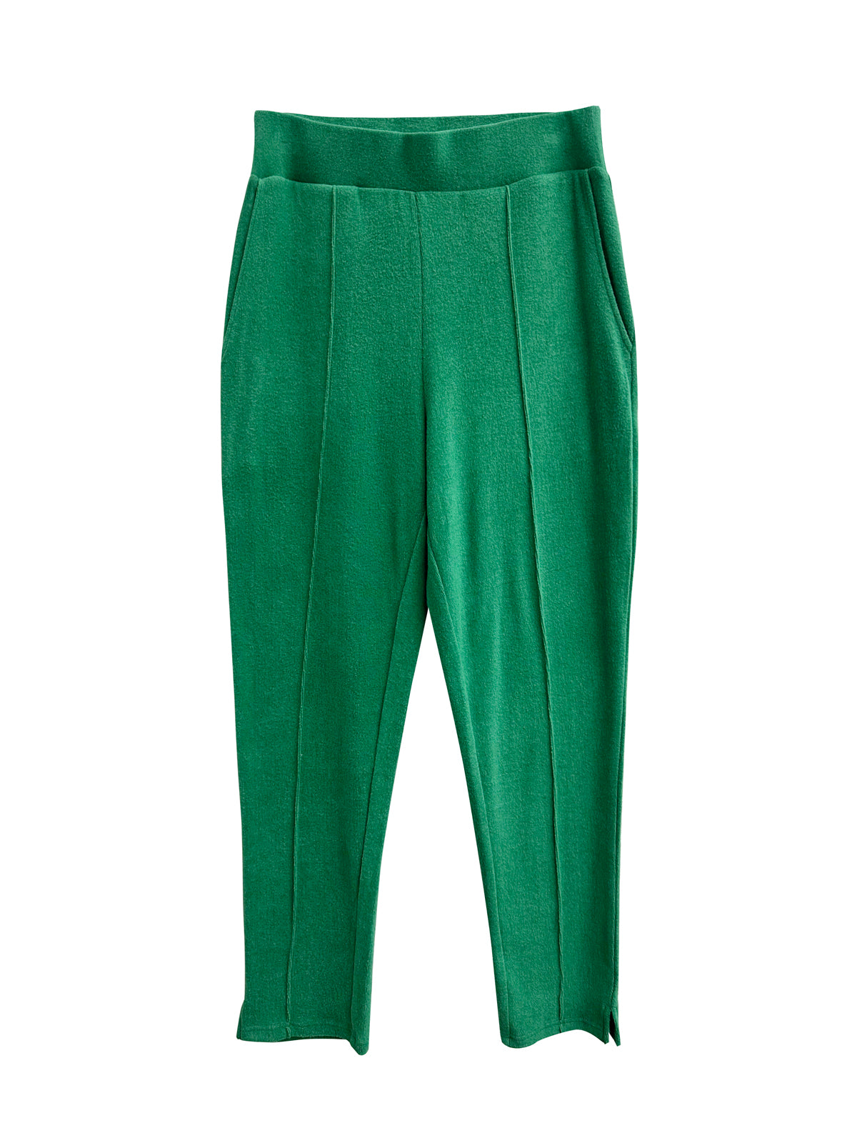 Comfort Luxe Collection Cozy Knit Pleated Pants - La Cera