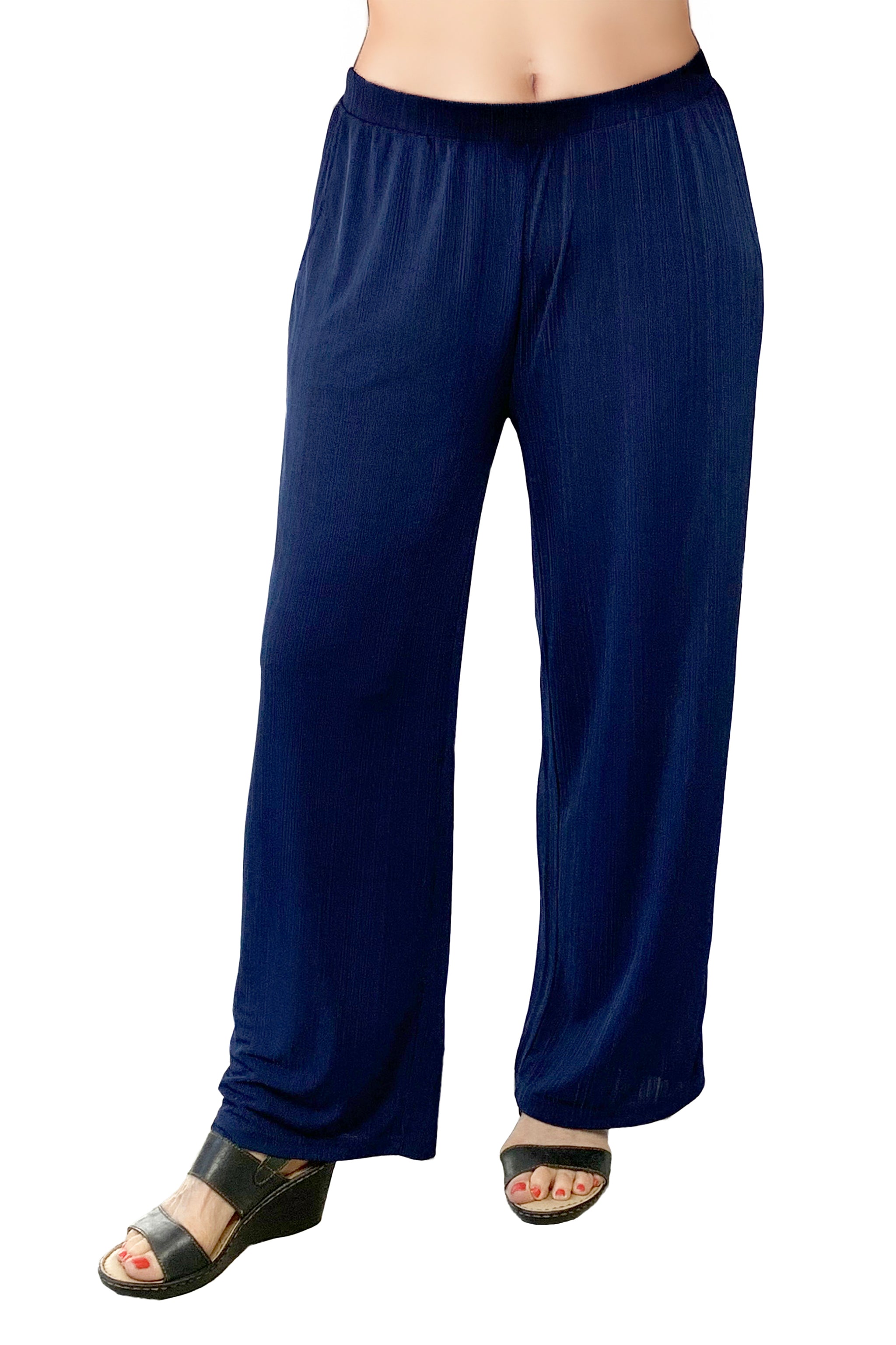 La Cera Solid Cropped Pant - La Cera