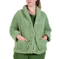 La Cera Plus Size Honeycomb Fleece Bed Jacket