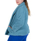 La Cera Plus Size Honeycomb Fleece Bed Jacket