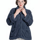 LA CERA Women's Fleece Bed Jacket