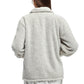 Taupe Fleece Bed Jacket - La Cera