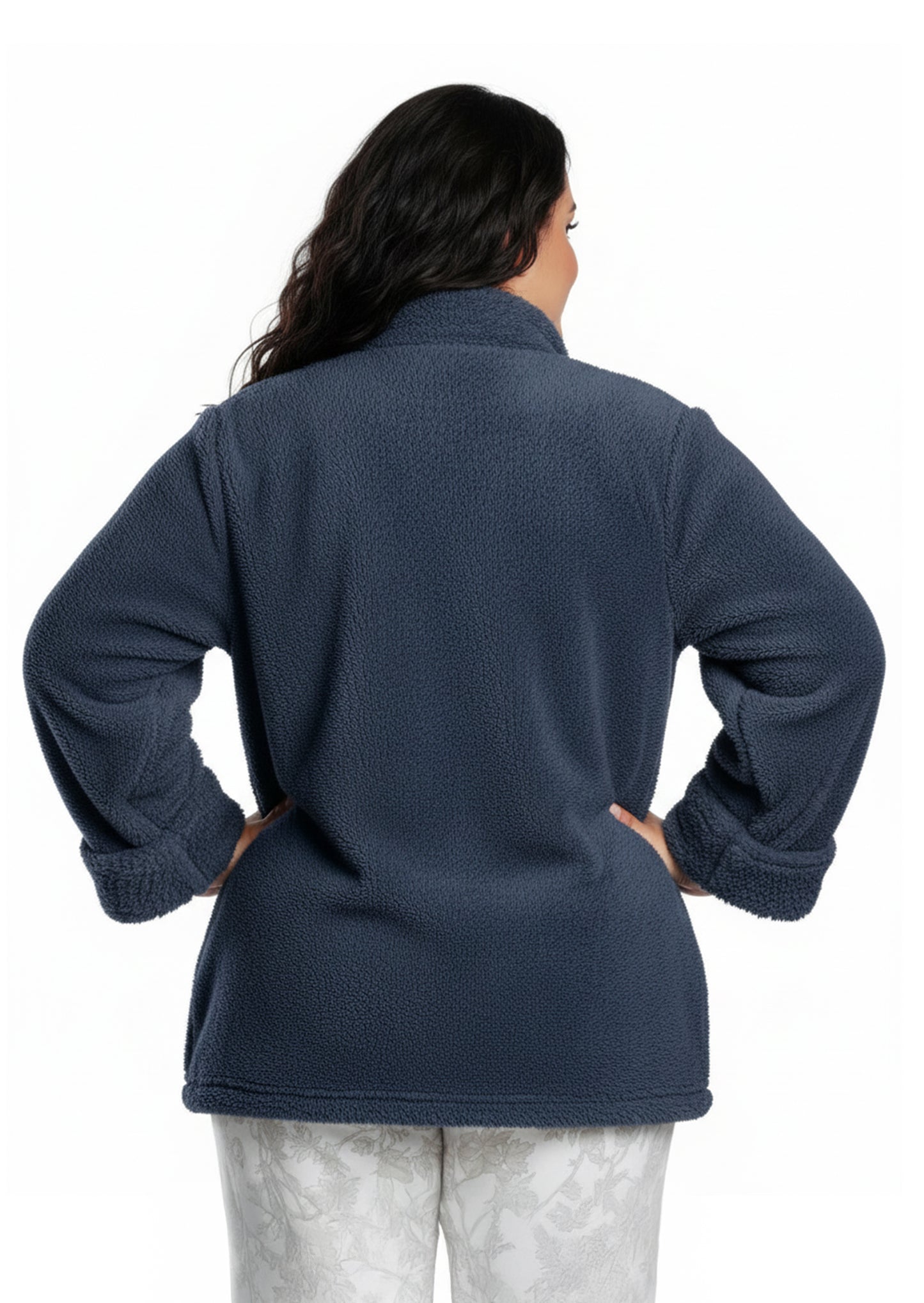 Plus Size LA CERA Women's Fleece Bed Jacket