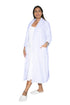 Rose Print Sheered Minky Wrap Robe - La Cera