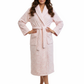 Rose Print Sheered Minky Wrap Robe - La Cera