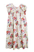 La Cera Plus Size 100% Cotton Floral Bouquet Gown - La Cera