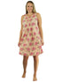 La Cera Sleeveless Floral Print Chemise - La Cera