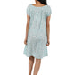 100% Cotton Smocked Floral Print Chemise - La Cera
