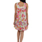 100% Cotton Floral Print Chemise - La Cera