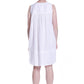 100% Cotton Sleeveless Embroidered Chemise - La Cera