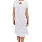 100% Cotton Cap Sleeve Embroidered Dress - La Cera