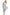 100% Cotton Chemise- Blue and White Floral Print - La Cera