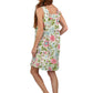 English Garden Print Lace Trimmed Cotton Chemise