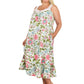 Plus Size Lace Trimmed 100% Cotton English Garden Print Gown